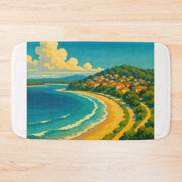 Item preview, Nambucca Heads Coastline with Red Rocks and Surf Beach designed and sold by Places On Earth.