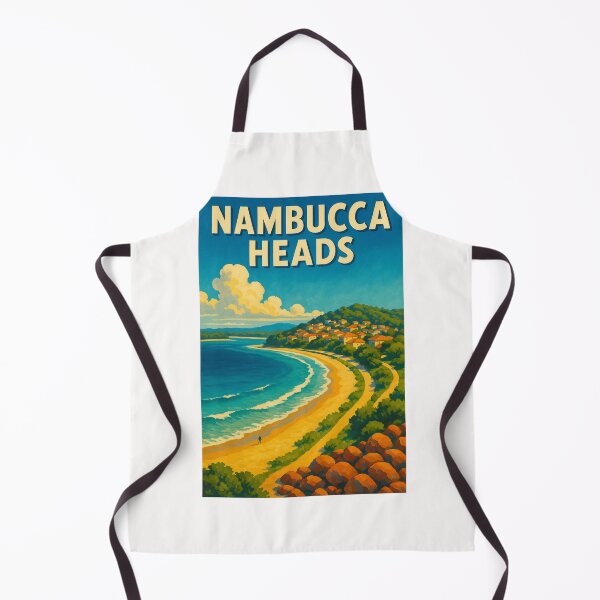 Item preview, Nambucca Heads Coastline with Red Rocks and Surf Beach designed and sold by Places On Earth.
