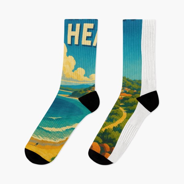 Item preview, Nambucca Heads Coastline with Red Rocks and Surf Beach designed and sold by Places On Earth.