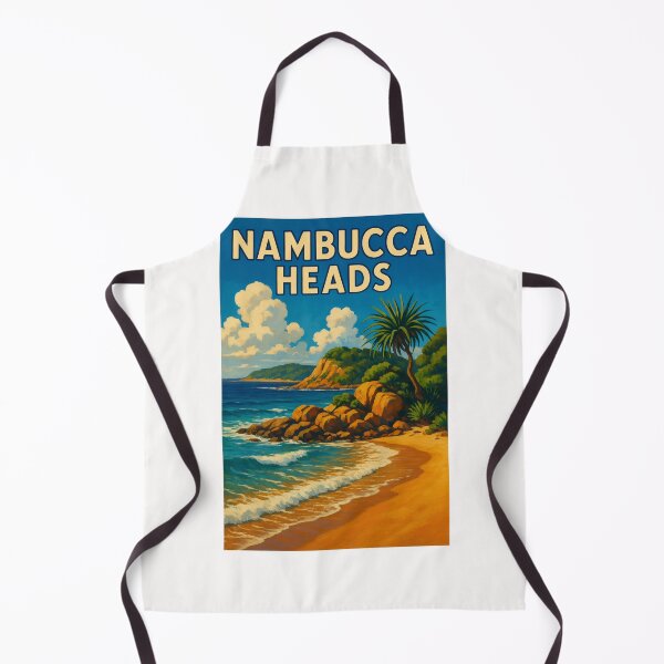 Item preview, Nambucca Heads Curved Coastline with Red Rocks and Seaside Homes designed and sold by Places On Earth.