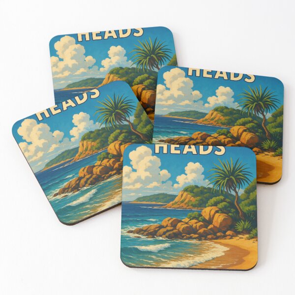 Item preview, Nambucca Heads Curved Coastline with Red Rocks and Seaside Homes designed and sold by Places On Earth.
