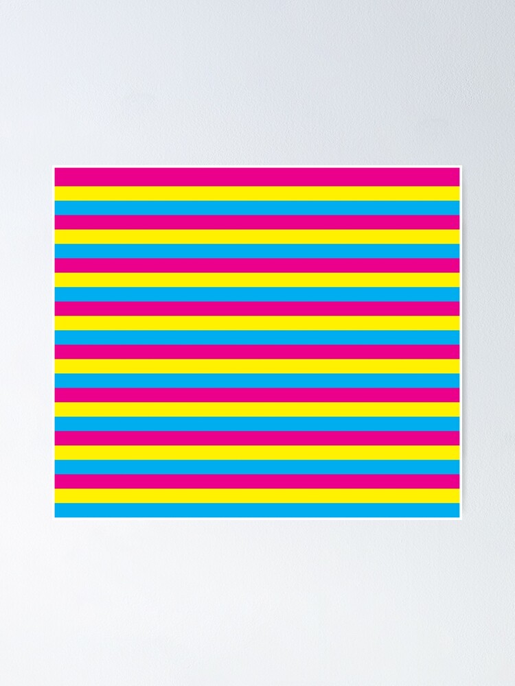 Pan Flag (Thick Stripes) Poster for Sale by dopaminebrand