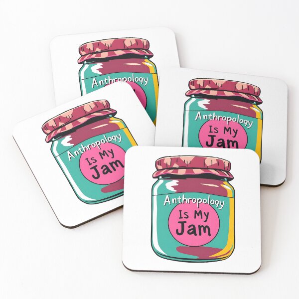 Item preview, Anthropology Is My Jam text on a label of a jam jar designed and sold by EmeraldeaArt.