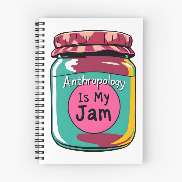Item preview, Anthropology Is My Jam text on a label of a jam jar designed and sold by EmeraldeaArt.