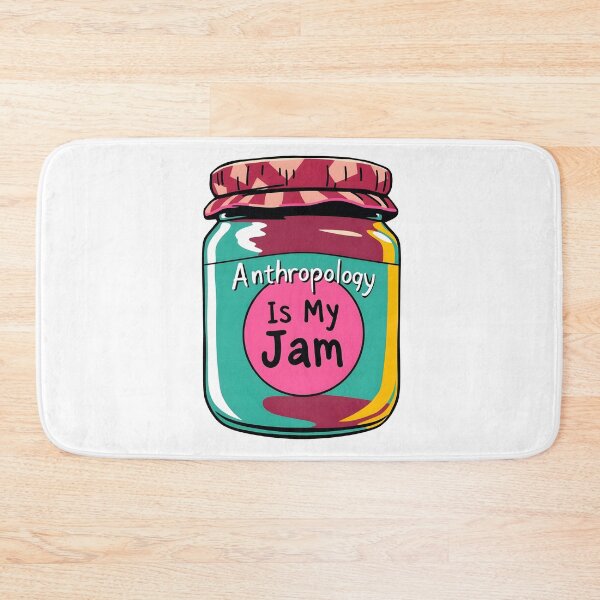Item preview, Anthropology Is My Jam text on a label of a jam jar designed and sold by EmeraldeaArt.