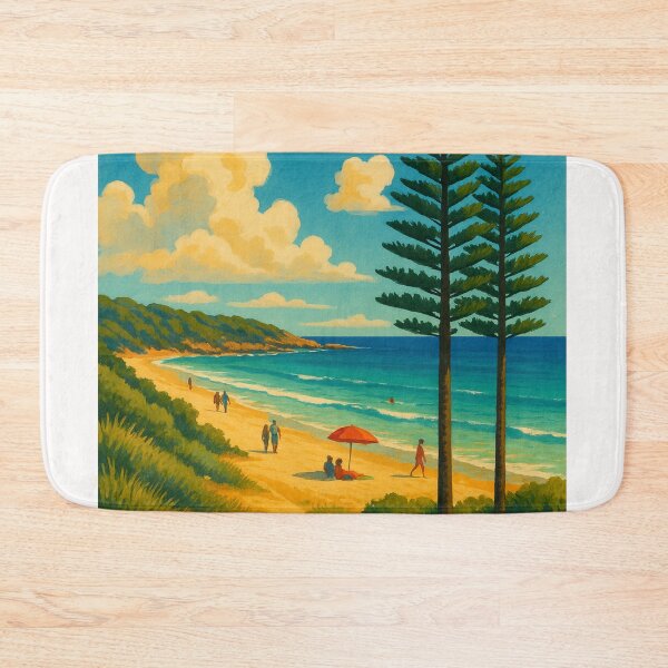 Item preview, Dunsborough Beach Trail with Pines and Coastal Umbrella designed and sold by Places On Earth.