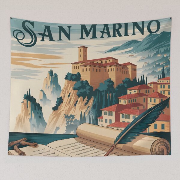 Item preview, San Marino: Vintage Guaita Fortress & Rolling Hills designed and sold by LSVart.
