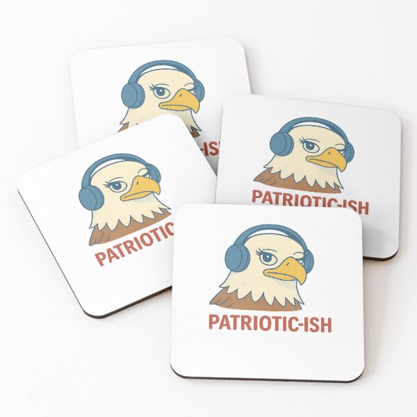 Item preview, Patriotic-ish Bald Eagle Headphones Design 4th of July designed and sold by Inspired by CarMa.