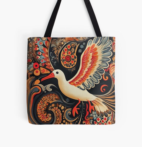 Item preview, Decorative Albatross design in a Fusion of Folk Art Styles. designed and sold by HEMRO.