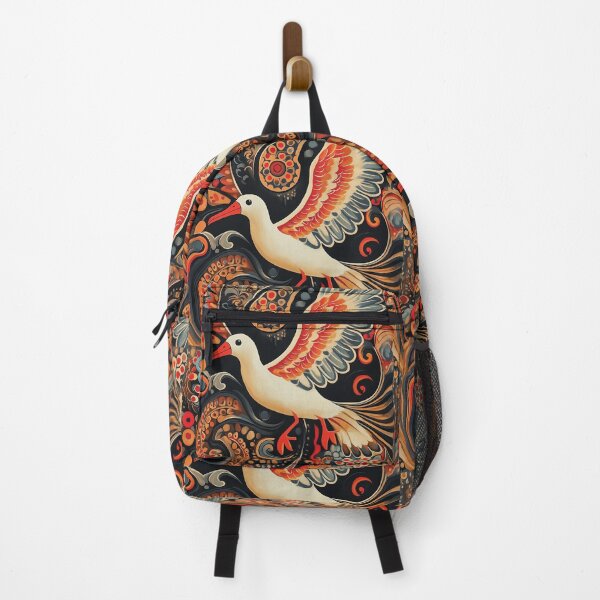 Item preview, Decorative Albatross design in a Fusion of Folk Art Styles. designed and sold by HEMRO.