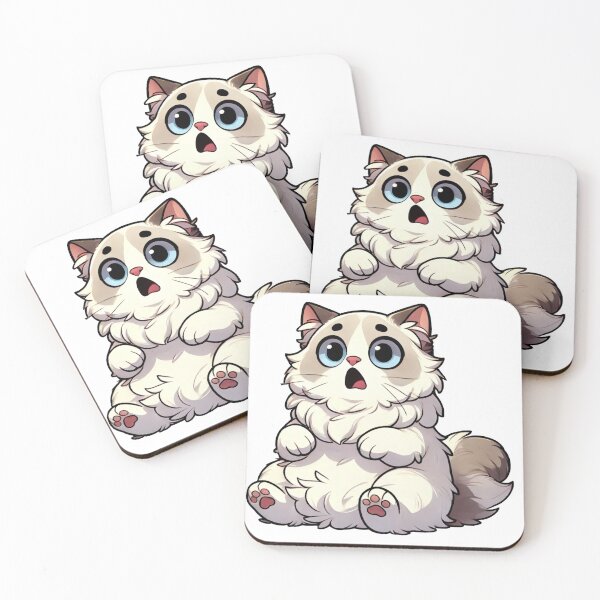 Item preview, MoodMeow – Surprised Wow Cat Sticker designed and sold by MoodMeow.