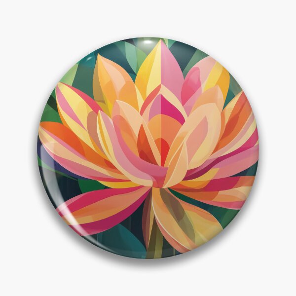 Item preview, Geometric Abstract design of an Egyptian Sacred Lotus Bloom. designed and sold by HEMRO.