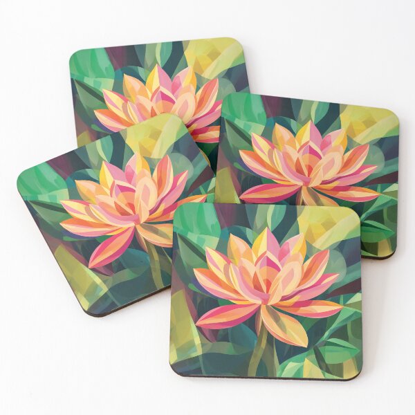 Item preview, Geometric Abstract design of an Egyptian Sacred Lotus Bloom. designed and sold by HEMRO.