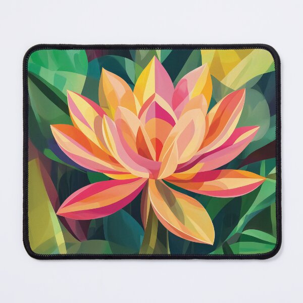Item preview, Geometric Abstract design of an Egyptian Sacred Lotus Bloom. designed and sold by HEMRO.