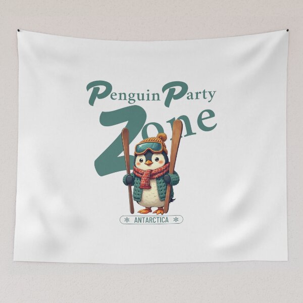 Item preview, Penguin party zone designed and sold by Peerless-Prime.