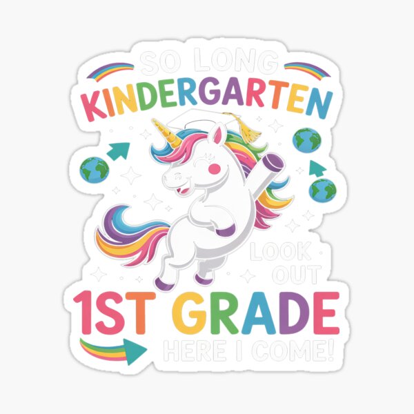 Item preview, So Long Kindergarten Graduate Look Out 1st Grade Here I Come designed and sold by Danilo  Silva.