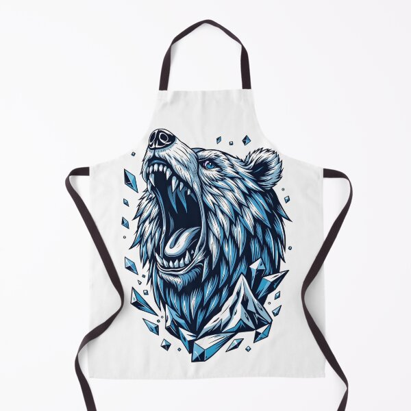 Item preview, Ice Bear Roar Fierce Blue Wilderness Art designed and sold by Field-23.