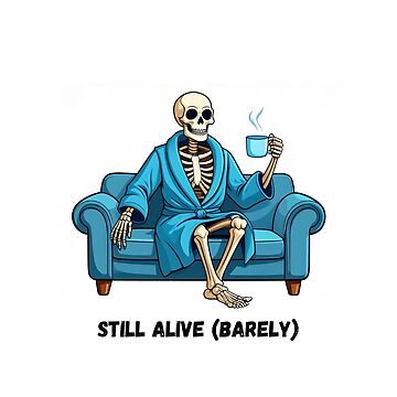 Artwork thumbnail, Barely Awake Skeleton by cthrnsc