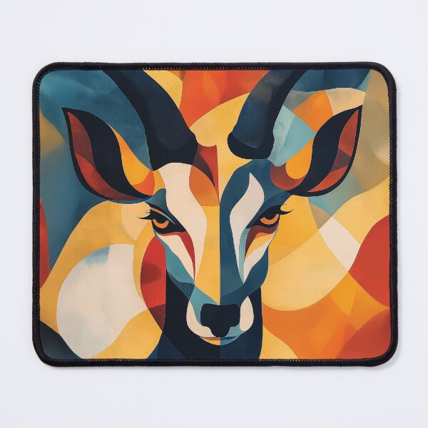 Item preview, Abstract Gazelle Illustration with Bold Colors and Curved Shapes. designed and sold by HEMRO.