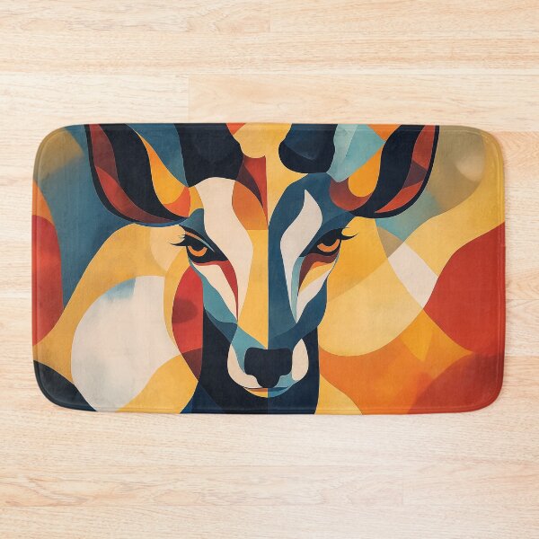 Item preview, Abstract Gazelle Illustration with Bold Colors and Curved Shapes. designed and sold by HEMRO.