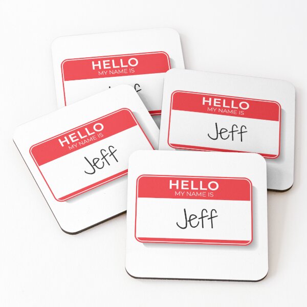 Item preview, Hello My Name Is Jeff designed and sold by Jaspersdigitalart.