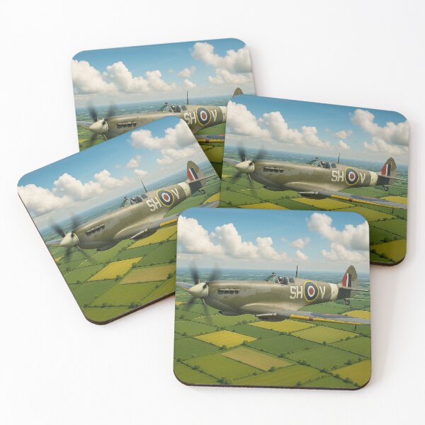 Artikelvorschau, Patchwork-Spitfire entworfen und verkauft von Skyframe Aviation.
