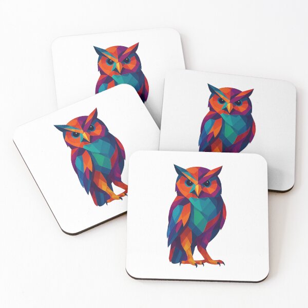 Item preview, Prismatic Eagle-Owl designed and sold by TheWonkyEaselCo.
