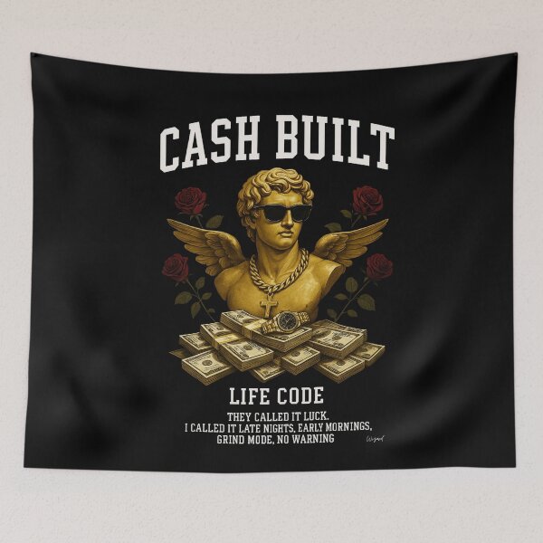Item preview, Cash Built Hustler - Life Code Grind Art designed and sold by Wizard-shop1.