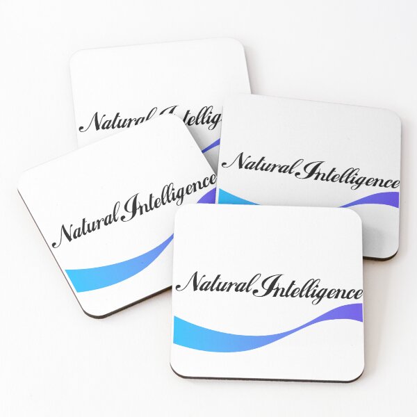 Item preview, Natural Intelligence with wave illustration (for light background) designed and sold by PixelPunny.
