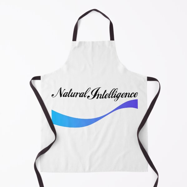 Item preview, Natural Intelligence with wave illustration (for light background) designed and sold by PixelPunny.