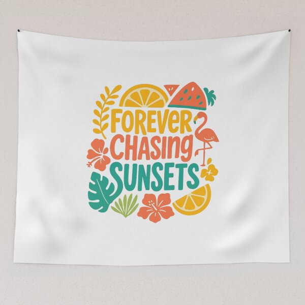 Item preview, Forever chasing sunsets｜Forever chasing｜Beach bum png｜Boho summer png｜Coquette summer bow｜Beach life png｜Retro summer png｜Summer vibes png designed and sold by PixelBlooming.