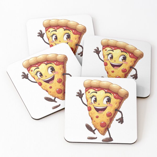 Item preview, Cheerful Pizza Slice Character designed and sold by Danivique.