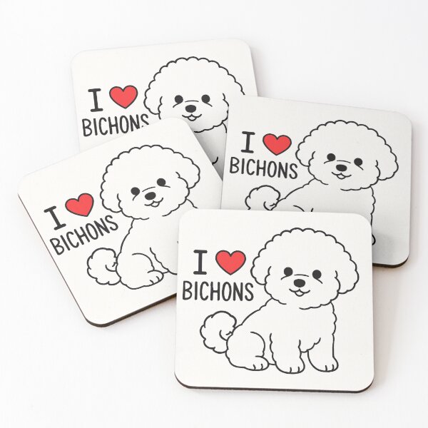 Item preview, I love Bichons  designed and sold by Collins Art House .
