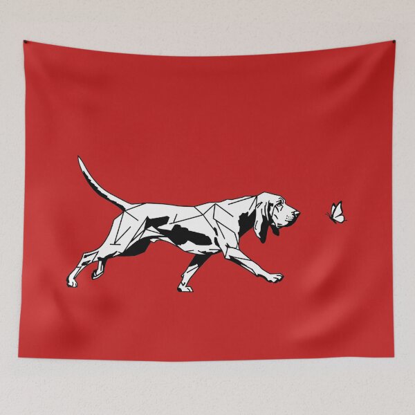 Item preview, Blood hound chasing Butterfly designed and sold by MargLandmeter.