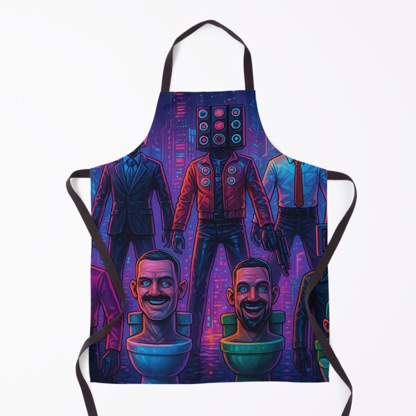 Item preview, Colorful Skibidi Toilet Camera Men Team Cartoon Cyberpunk designed and sold by Cartoonaty.