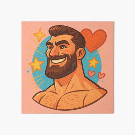 Item preview, Giga Chad – Meme Icon of Masculinity designed and sold by GirlyPopped.