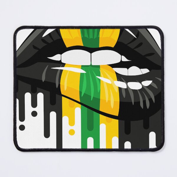 Item preview, Jamaica Flag, Dripping Lips, Biting Lips designed and sold by GoldenSunsetBloom.