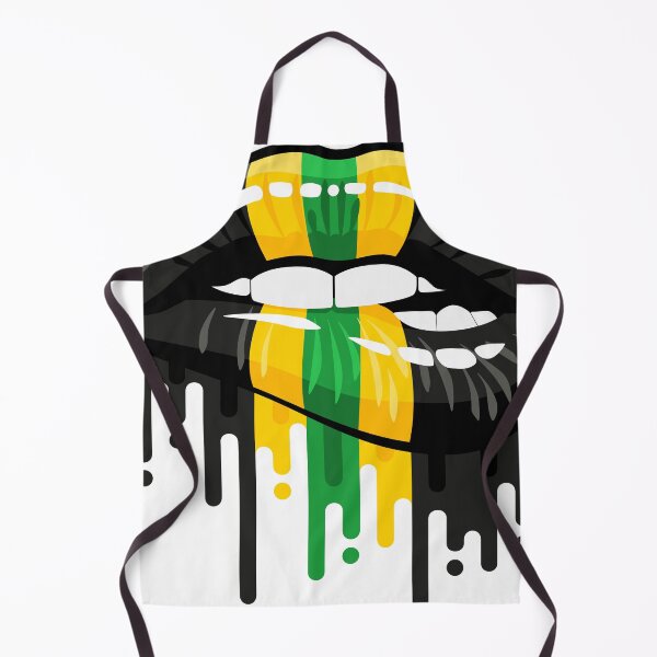 Item preview, Jamaica Flag, Dripping Lips, Biting Lips designed and sold by GoldenSunsetBloom.