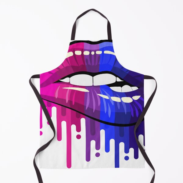 Item preview, Bisexual Pride Lips, Dripping Lips, LGBT Lips designed and sold by GoldenSunsetBloom.
