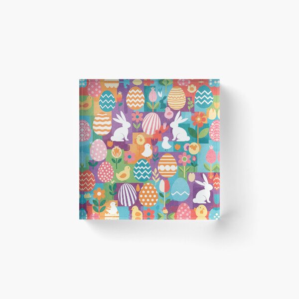 Item preview, Colorful Easter Patchwork Pattern designed and sold by tretyakov.