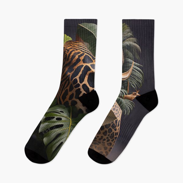 Item preview, Wild Sculpture – 3D Jungle Horn Collage with Animal Patterns and Foliage designed and sold by ArtiQreate.