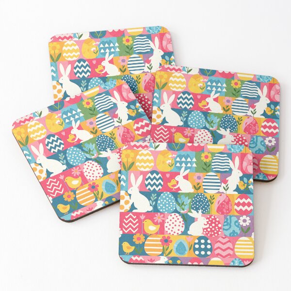 Item preview, Vibrant Easter Eggs Bunny Pattern designed and sold by tretyakov.