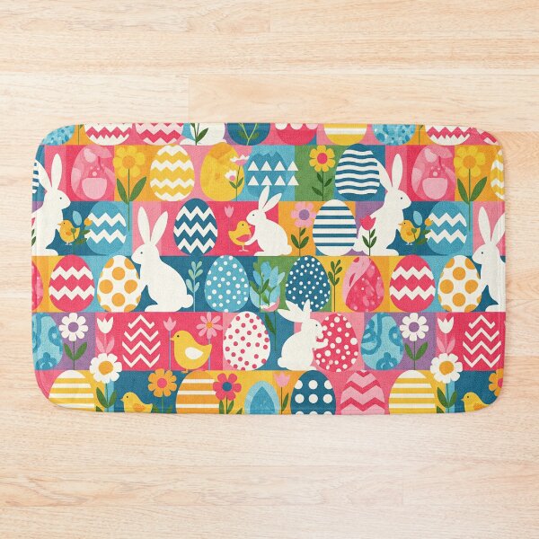 Item preview, Vibrant Easter Eggs Bunny Pattern designed and sold by tretyakov.