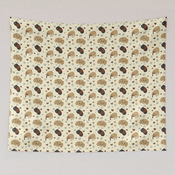 Item preview, Beige bugs pattern designed and sold by Caterpillar With A Crayon.