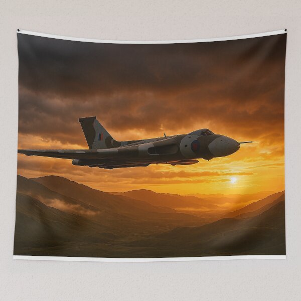 Item preview, Avro Vulcan Over the Scottish Highlands at Sunset designed and sold by Skyframe Aviation.