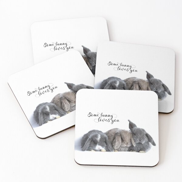 Item preview, Baby Rabbits, Some bunny loves you...black text designed and sold by Jane Stanley Photography.