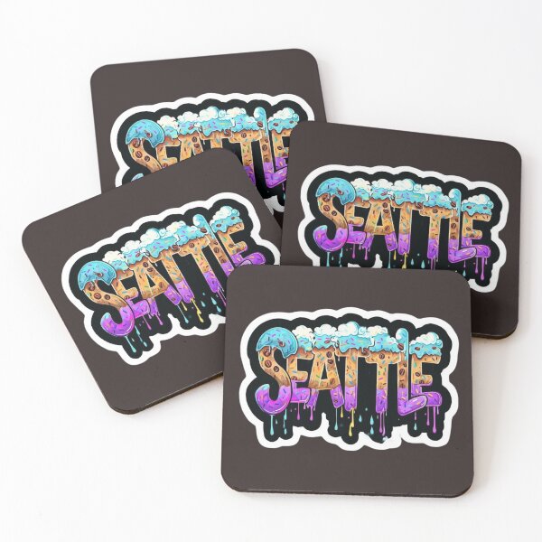 Item preview, Cold Brew Skyline – Seattle in Swirl Falcon-Frequency Drop-Amalgramation spirit of might designed and sold by Imaginarium of Chaos falcon88 .