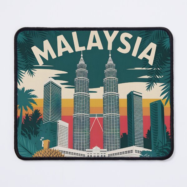 Item preview, Malaysia: Tropical Vintage Skyline & Heritage designed and sold by LSVart.