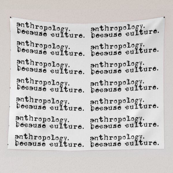 Item preview, Anthropology. Because Culture. typewriter-style text designed and sold by EmeraldeaArt.