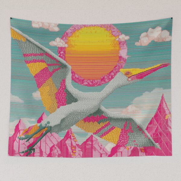 Item preview, Pterodactyl’s Pastel Flight: A Stitched Sky Adventure designed and sold by BlissxPals.